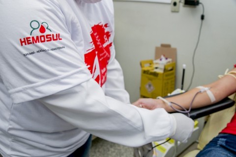 Hemonúcleo de Corumbá realiza campanha para reforçar estoques de sangue durante período de frio