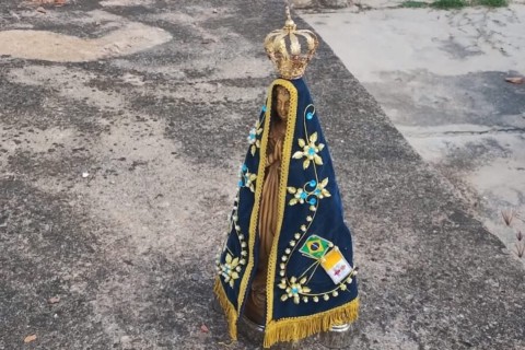 Polícia Civil recupera imagem furtada de Nossa Senhora Aparecida horas após crime em Corumbá